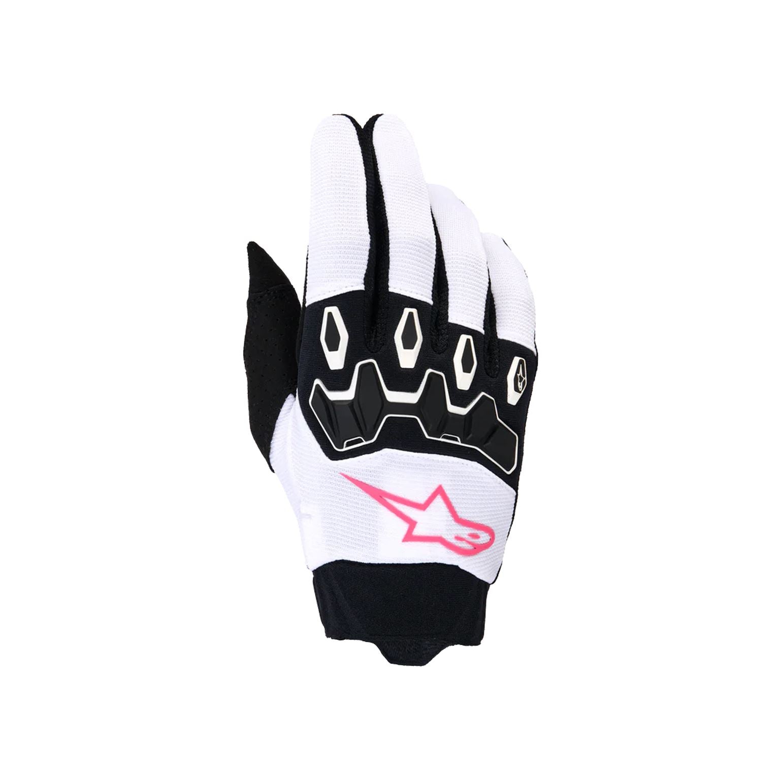 Alpinestars 2026 Womens Stella Full Bore Motocross Gloves White Pink Flo Black
